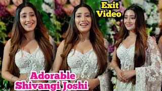 Shivangi Joshi Cute Exit Video after Diwali Celebration Reaction on Barsatein Completing 100 episode [upl. by Stormie]