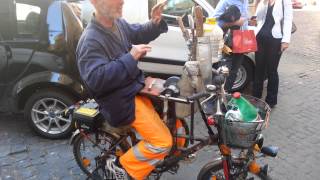 Knife sharpening bike man 20130413 [upl. by Micky]