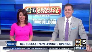 Free food at Sprouts store grand opening in Phoenix [upl. by Christophe]