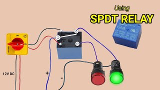 spdt relay working  how to use spdt relay  electricalteluguvideos spdtrelay electronics [upl. by Nosneh]