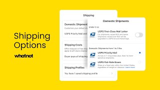 Shipping Options on Whatnot [upl. by Joub]