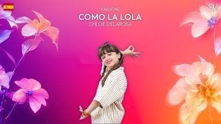 Chloe DelaRosa  Como la Lola  Junior Eurovision 2024 Karaoke Video [upl. by Noisla]