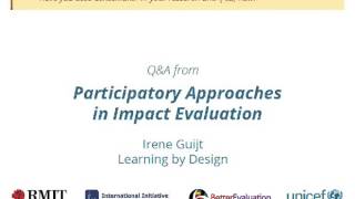 Participatory Approaches in IE  Have you used SenseMaker [upl. by Bradwell767]