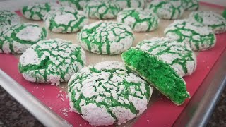 Pandan Cheesecake Crinkle Cookies [upl. by Keverian]