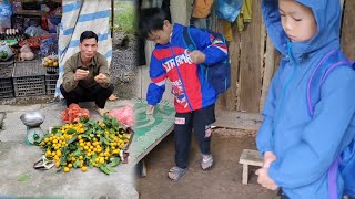 The two boys go to school take care of vegetables pick wild tangerines to sell at the market [upl. by Nylrehc]