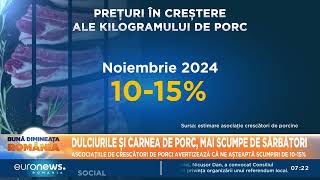 Prețul cărnii de porc ar putea să crească înainte de sărbători și cu 15 [upl. by Walling83]