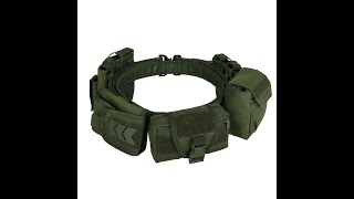 Yakeda Tactical Duty Belt Gun Belt YD2012 Green Color [upl. by Fabiano503]