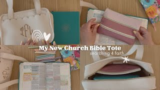 My New Church Bible Tote  Organize With Me [upl. by Fern856]