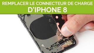 Comment remplacer le connecteur de charge iPhone 8 by SOSav [upl. by Barnie]