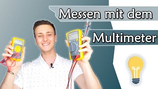 Spannung Strom und Widerstand mit dem Multimeter messen  Tutorial  Gleichstromtechnik 6 [upl. by Sandler]