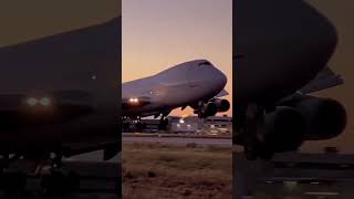 B747 Cargo Crosswind Landing aviation airline cargo [upl. by Lain]