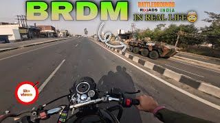 I spotted BRDM in real life🤯  BATTLEGROUND ROADS INDIA  REACTION ON BULLET 🥰 rahul08rider [upl. by Singer484]