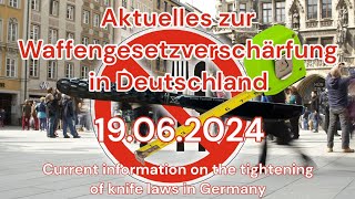 Aktuelles zur Waffengesetzverschärfung in Deutschland VDB Livestream am 25062024 Teil 1 [upl. by Sheepshanks]