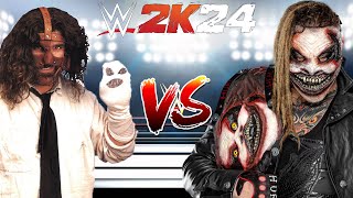 WWE 2K24 MANKIND VS THE FIEND CASKET MATCH FOR THE FIENDS WWE UNIVERSAL CHAMPIONSHIP BELT [upl. by Senhauser980]