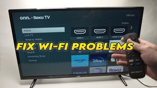 Onn Roku TV How to Fix Wifi Internet Network Not Working [upl. by Josy202]