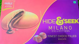 Hide amp Seek Milano Center Filled Biscuits Choco Filled [upl. by Ataliah]