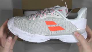 Babolat Jet Tere AC White Womens Shoe Unboxing [upl. by Gnuhp945]