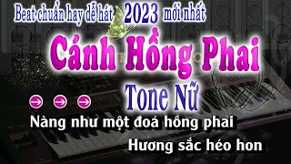 Cánh Hồng Phai Karaoke Tone Nữ Tiktok Karaoke [upl. by Arratahs252]