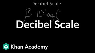 Decibel Scale  Mechanical waves and sound  Physics  Khan Academy [upl. by Shirah]