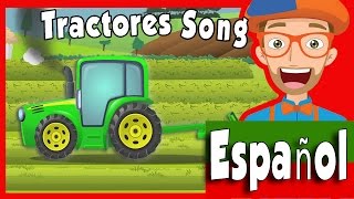 Tractores para Niños Blippi  Canción del Tractor  Blippi Español [upl. by Bergstein]