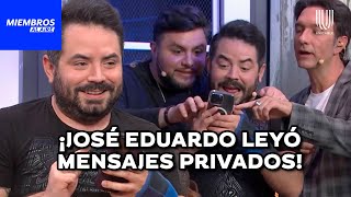 ¡José Eduardo Derbez pone a sudar a los Miembros al revisar sus celulares  Miembros al Aire [upl. by Lali6]