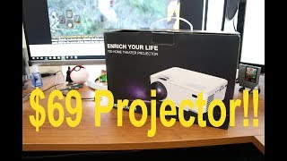 How much projector do you get for 69 DBPower T20 Home Theater [upl. by Demetris]