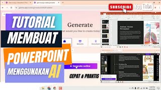 Cara Cepat Membuat Powerpoint dengan Menggunakan AI Artificial Intelligence [upl. by Ennaisoj]