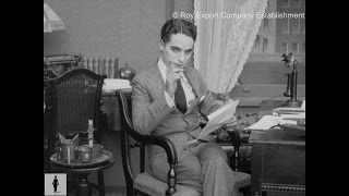 Charlie Chaplin Reading Fan Mail  Rare Archival Footage [upl. by Atirma]