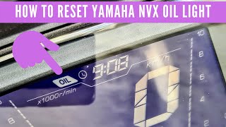 How To Reset a Yamaha NVX 155 Aerox Oil Change Indicator Light [upl. by Witcher883]