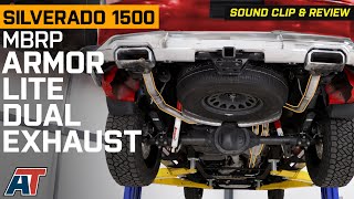 20192024 Silverado amp Sierra 1500 MBRP Armor Lite Dual Exhaust System Review amp Install [upl. by Dominick280]