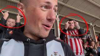 Sunderland 12 Newcastle away day vlog  HUGE DERBY WIN AGAIN AT THE STADIUM OF LIGHT [upl. by Neddy508]