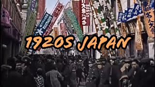 1920s Tokyo Japan  Nostalgic History in Color [upl. by Giamo]