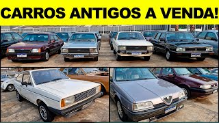 MUITOS CARROS ANTIGOS A VENDA Anos 70 80 90 e 2000 [upl. by Roice823]