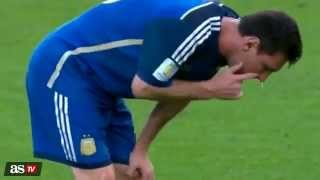 Messi vomit vs Germany  Brazil World Cup Final 13072014 [upl. by Aloise]