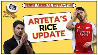 Arsenal latest news Artetas Rice update  Injury latest  Starting Odegaard  Replacing Edu [upl. by Jasun]