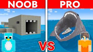 NOOB vs PRO BLOOP House Build Challenge in Minecraft Scary [upl. by Aihsel]