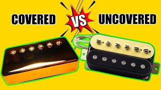 Quick Comparison Covered VS Uncovered Les Paul Humbucker Pickups  Seymour Duncan 59 Neck JB Bridge [upl. by Schoenberg]