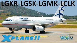 XPlane 11  A Tour of Greece  BSS A320 Official Release  Back to Europe  A319 A320  VATSIM [upl. by Nnadroj]