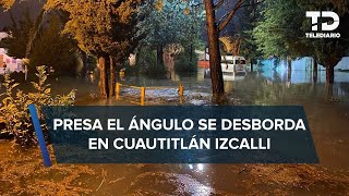 Lluvias en Cuautitlán Izcalli dejan severas inundaciones y vehículos bajo el agua [upl. by Rednirah329]