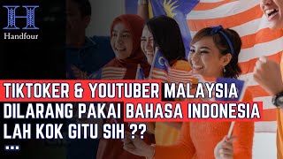 TIKTOKER amp YOUTUBERS MALAYSIA dilarang mengunakan bahasa indonesia  kok bisa gitu 🤔🤨 [upl. by Cary]