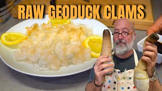 Slice and Serve a Geoduck Clam [upl. by Silvia]