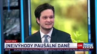 Paušální daň  Interview CNN Prima News [upl. by Ztnaj263]