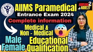 AIIMS Paramedical entrance Exam 2024  Complete Information  Nursing 2 Norcet  Deepti Singh [upl. by Etirugram]