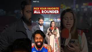 PICK YOUR FAVORITE ALL ROUNDER quiz cricket foryou fypシ゚ guesstheplayer quiztime viralvideo [upl. by Ellennaj]