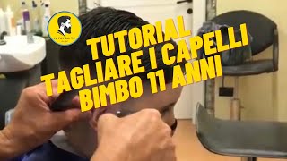 Tutorial Tagliare i capelli a Bambino di 11anni passaggi veloci Self Cut [upl. by Nilyram922]