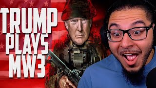 Azerrz  Trump Plays Modern Warfare 3 Voice Troll  REACTION [upl. by Hillie798]