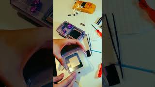 Gameboy Color mod restoration and lcd screen install gameboy gameboycolor [upl. by Reine881]