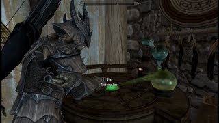 Skyrim Gameplay  Archer potions crafted with Alchemy [upl. by Onaivatco]