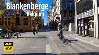 Blankenberge Belgium 4KHDR Walking Tour  2021  Tourister Tours [upl. by Ardisj]