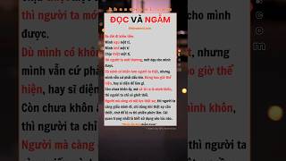 Đọc ngẫm kheoannoi kynangsong caunoihay cuocsong fyp [upl. by Nitneuq155]